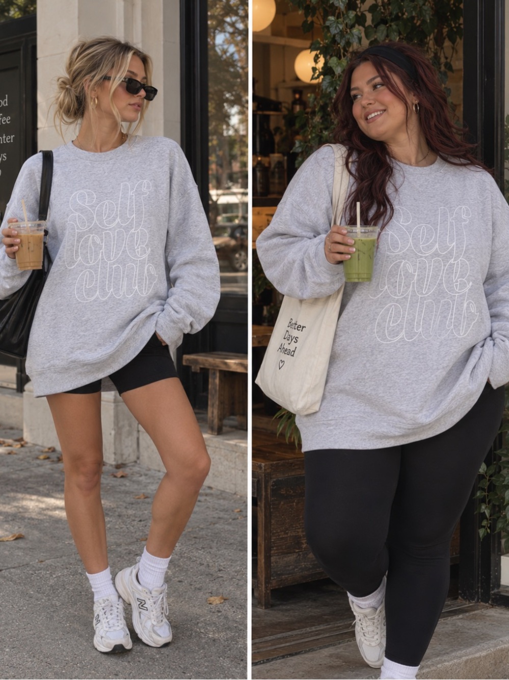 🔥NWT: (L/XL) Brunette the Label Self Love club sweatshirt